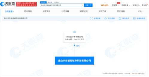 京东进军智慧城市领域，新公司注册资本1000万，专注信息系统集成